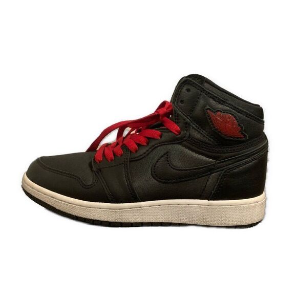 Nike GS Air Jordan 1 Retro High Black Gym Red White 575441 060 22.5cm 5.5 Y main image 7